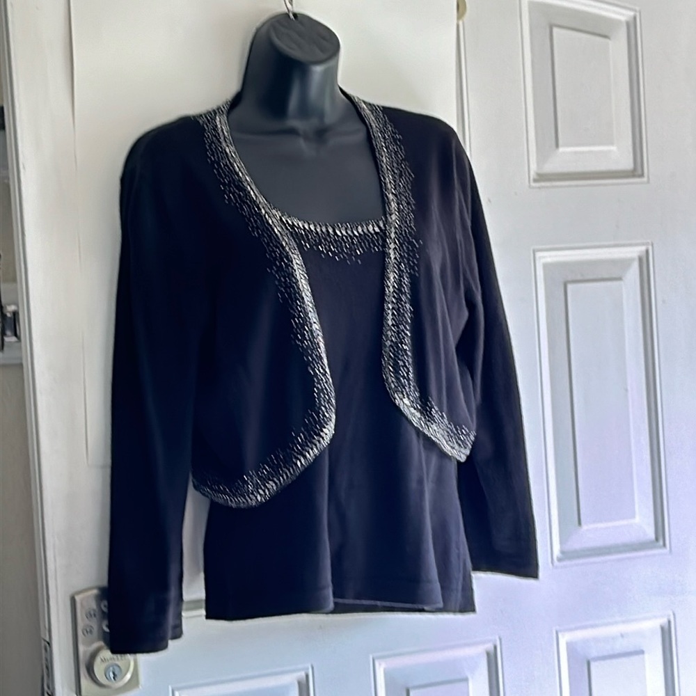 BOSTON PROPER SILK/ CASHMERE SET SMALL